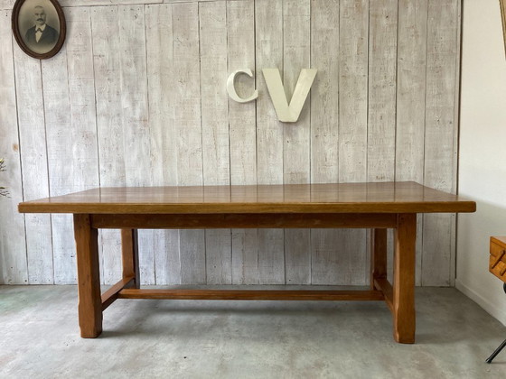 Normandische Boerderijtafel 219x94cm – Eettafels, Metal, Wood (photo 2 of 15)
