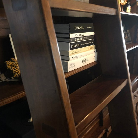 Image 1 of Eichholtz boekenkast bibliotheek kast King William + ladder - 322 cm