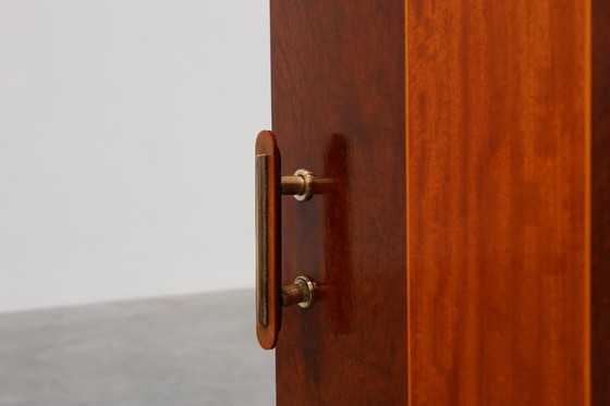 Image 1 of Armario Art Decó único con incrustaciones de chapa de madera, Francia años 20