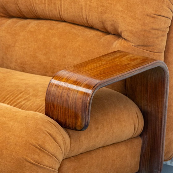 Image 1 of Poltrona italiana in ciniglia anni '70