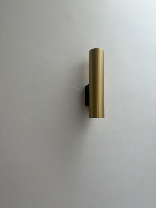 4 wall lamps bronze gold