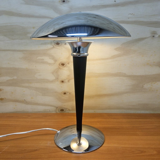 Lampe de table vintage Ikea champignon Dakapo Bauhaus / Art Déco chromée