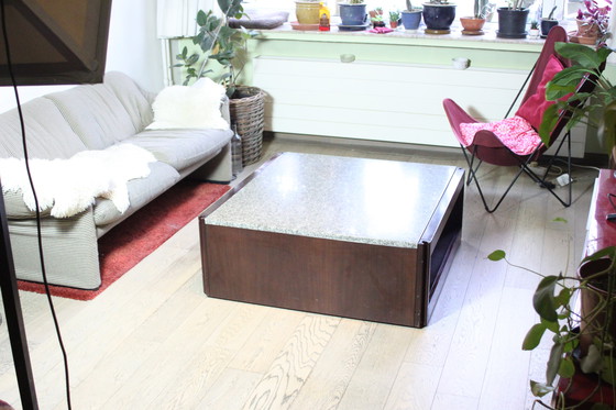 Image 1 of Angelo Mangiarotti 4D Coffee Table for Molteni, Italy 1960s