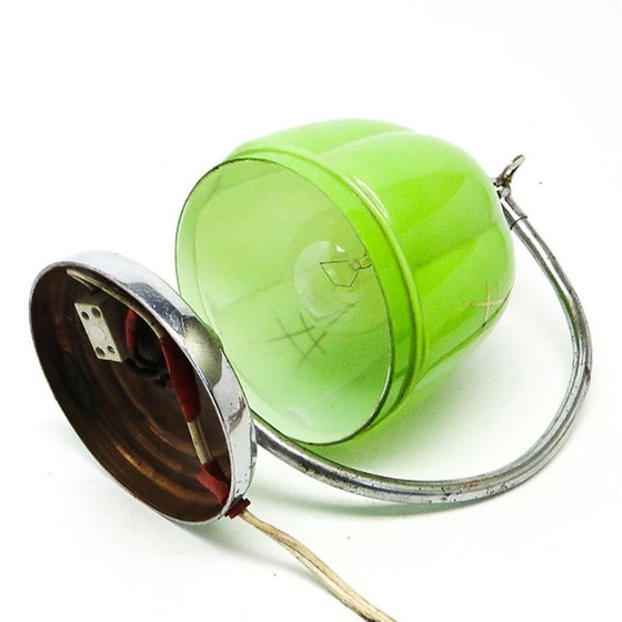 Mid-Century Bedside Lamp from Polam, 1950s – Table lamps, Glass, Metal (photo 14 of 18)