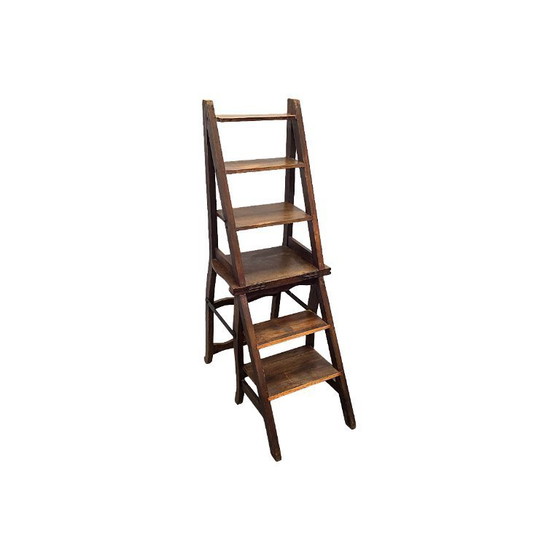 Image 1 of Antique French Metamorphosis ladder chair, from around 1900
