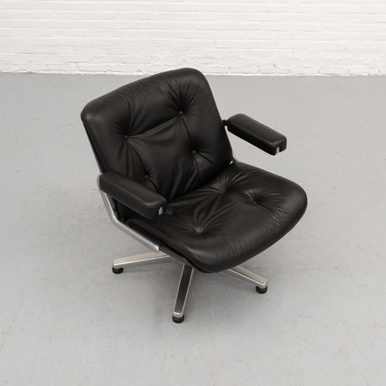 Fauteuil Stoll Giroflex années 70 – Wood, Leather (photo 3 of 13)