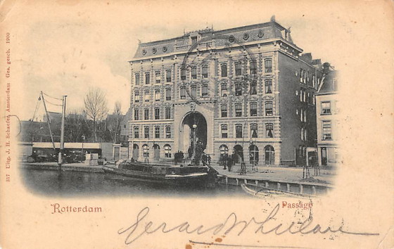 Image 1 of Painting (3): Passage Rotterdam - Unknown painter