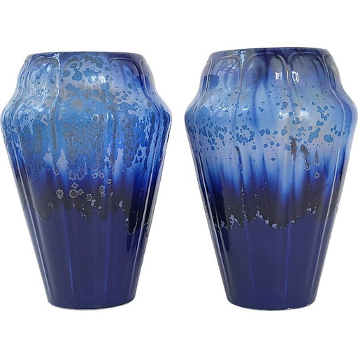 Paire de vases art déco vintage, années 1920