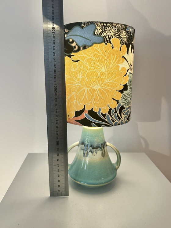 Image 1 of Japanese vase lamp with ethereal shade - Japandi style