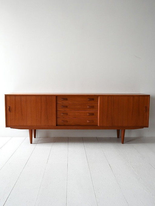 Vintage Danish Teak Sideboard by Clausen & Søn