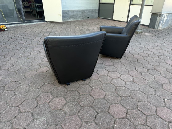 2x Artifort F330 Córdoba Gerard Van Den Bergh – Sillones, Leather, Wood, Modern (photo 6 of 14)