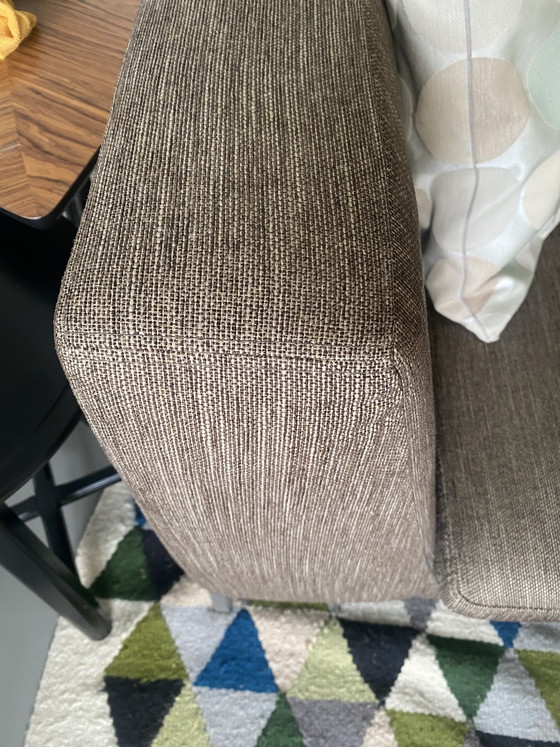 Image 1 of Canapé d'angle Montel Tristan en tissu marron