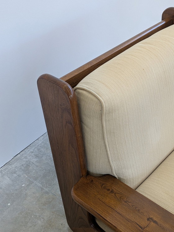 Image 1 of Divano - Legno, tessuto - Set da soggiorno - Divano 3 posti e 2 poltrone