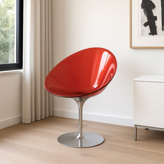 Philippe Starck per Kartell, Sedia Eros Arancione, Italia, Poltrone relax, Rosso, Postmodern (foto 3 di 10)