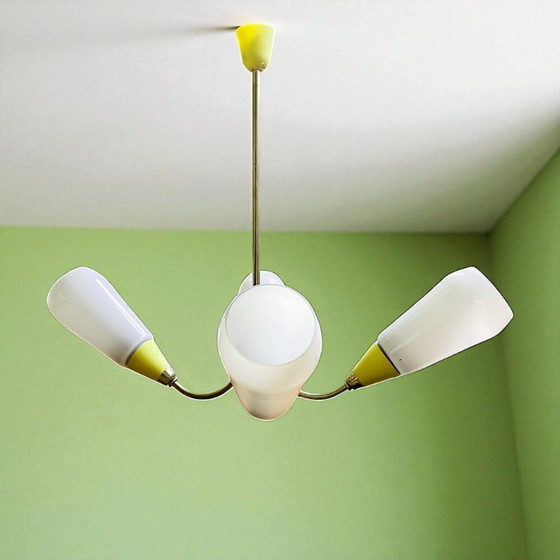 Image 1 of Grand lustre de salle à manger d'Europe de l'Est à 4 lumières, 1960s-70s