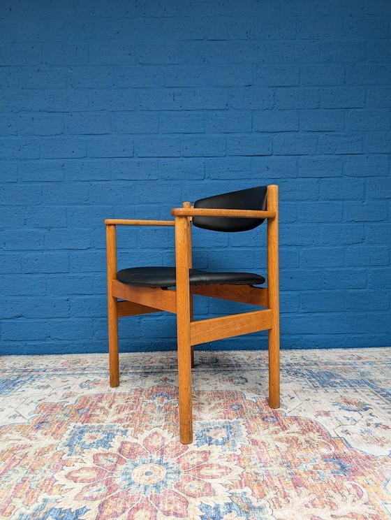 Image 1 of 1x Vintage armchair office chair, Jørgen Bækmark for FDB Møbler, 1970s