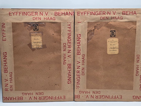 Image 1 of 4 litografie antiche in un elenco di personaggi famosi degli Stati Uniti