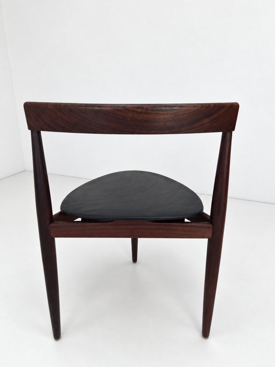 Roundette Teak Dining Chair by Hans Olsen for Frem Rojle, 1960s – Leather, Wood (photo 22 of 24)