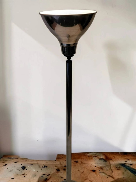 Lampada Art Déco in metallo cromato – Lampade da tavolo, Art Deco (photo 11 of 13)