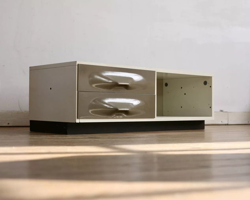 Low Storage Cabinet, Raymond Loewy, Doubinsky Frères, 1970s