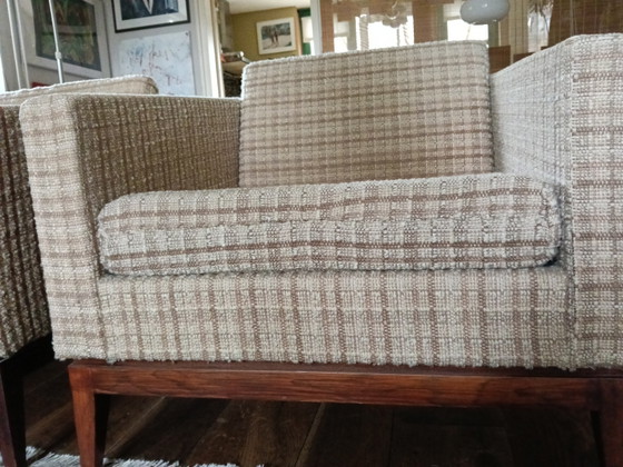 Schlanke Sessel 2 Stück Originalbezug späte 50er Jahre wahre Schmuckstücke – Artifort, Wool (photo 5 of 6)