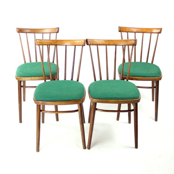 Image 1 of Set van 4 eetkamerstoelen van Tatra, Tsjecho-Slowakije 1960