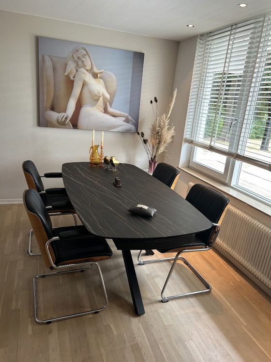 Extendable Dining Table with Ceramic Top – XOOON, Glass (photo 7 of 16)