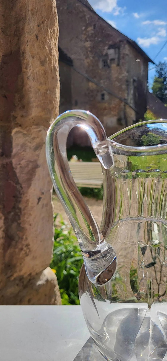 Brocca in cristallo Saint Louis, modello Cerdagne. – Bicchieri e caraffe, Crystal, Glass, Art Deco (photo 6 of 9)