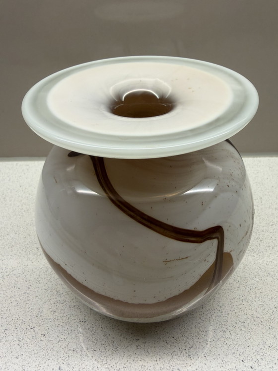 Bob Le Bleïs – Les Verriers De Maure-Vieil | French Vintage Art Glass Vase (photo 3 of 10)