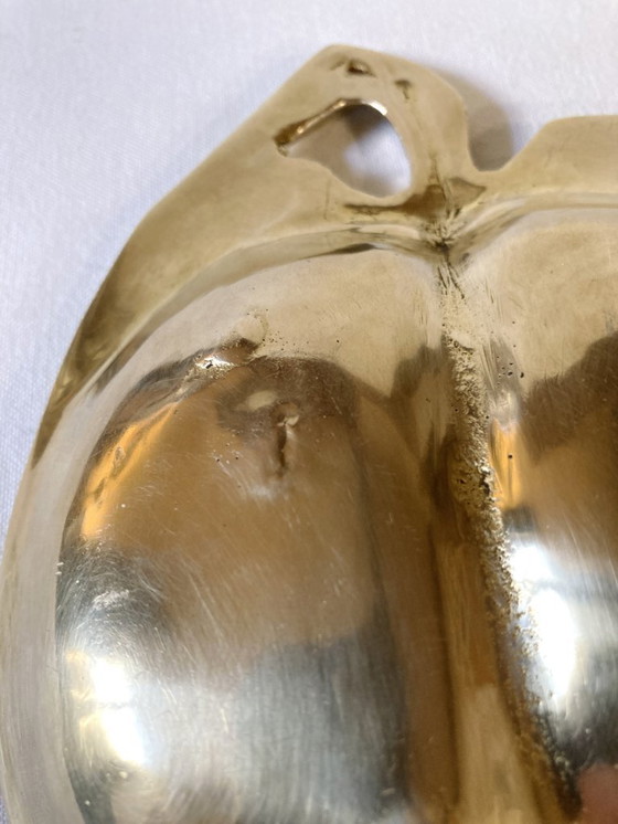 Image 1 of Schmuckschale aus Messing, apfelförmig