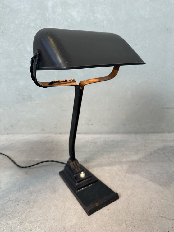 Image 1 of Lampada da notaio originale Erpe - Modello 52 - Bachelite e ghisa