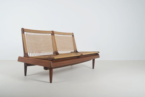 Image 1 of Set Deense zetels TV161 ontworpen door Hans Olsen voor Bramin, jaren '50