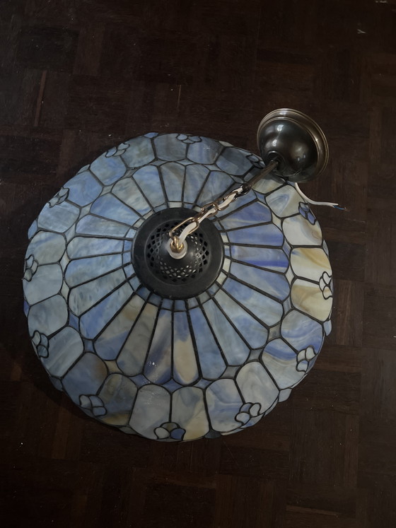 Image 1 of Lampada a sospensione vintage in stile Tiffany