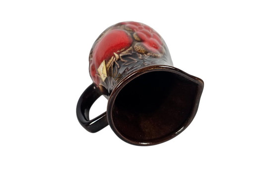 Scheurich-Keramik – 419-18 – Ausgusskrug – Fruchtmotiv – gemarkt – 1970er Jahre