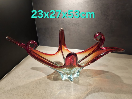 Image 1 of Prachtige kleurrijke vintage Murano schaal