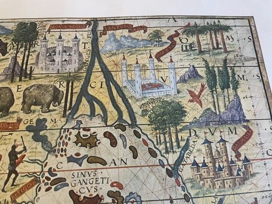 Image 1 of A Printing of the Original Map of Indian Ocean from 1960