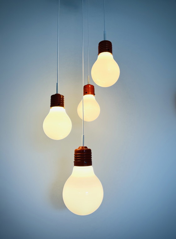 Image 1 of Vintage 1970s Light bulb lamp pendant - Brillant Leuchten 