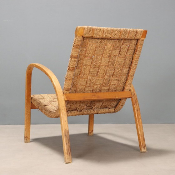 Image 1 of Fauteuil des années 1960 en corde tressée