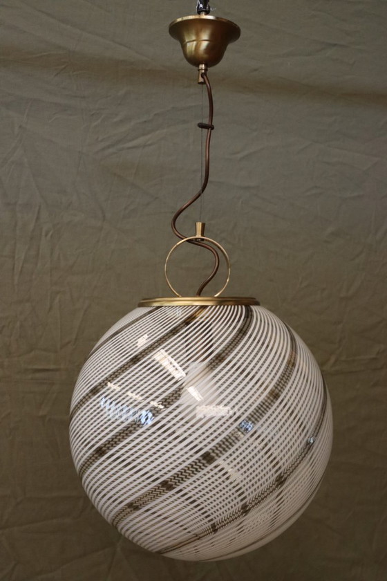 Image 1 of Murano-Glaskugel-Kronleuchter aus den 1970er Jahren