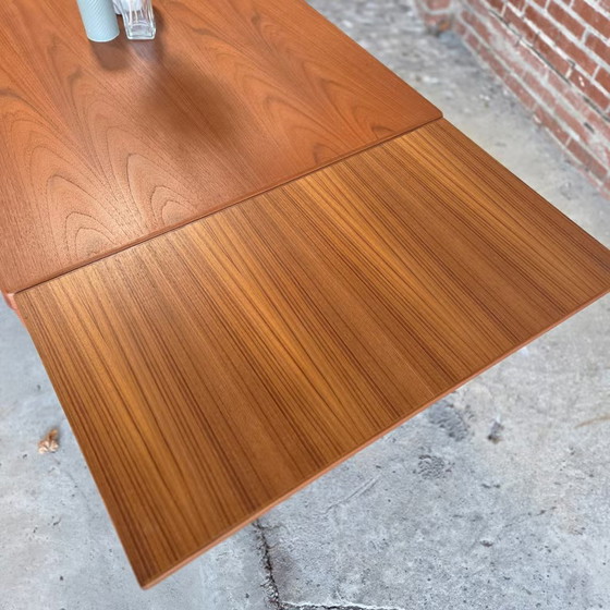 Henning Kjaernulf, Vejle Denmark, vintage 60s table, Dining tables, Wood, Brown, Scandinavian (photo 8 of 18)