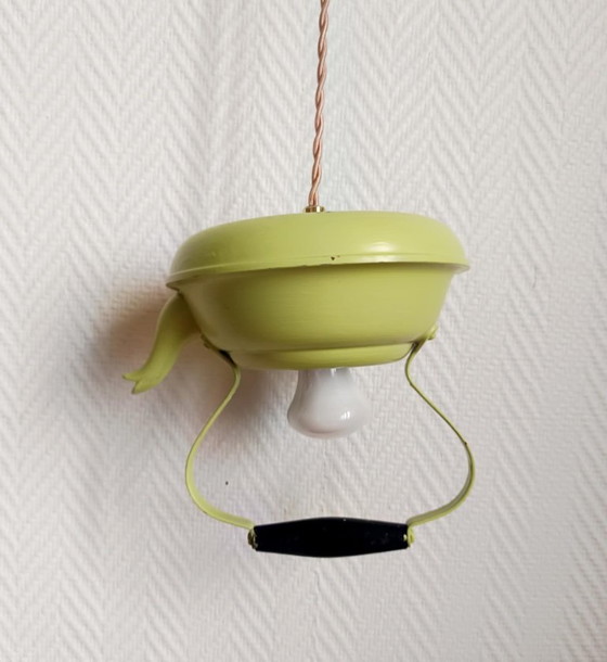 Image 1 of Vintage theepot hanglamp