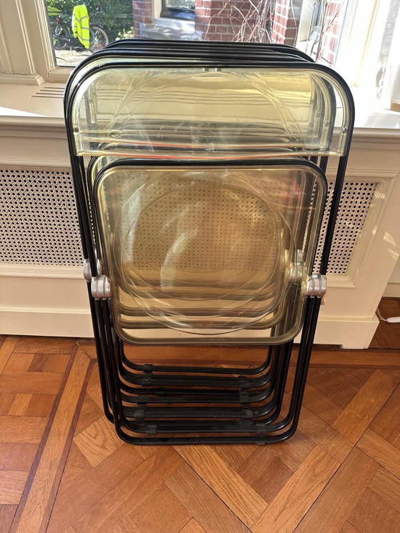 Image 1 of Set of 5 Plia chairs – Giancarlo Piretti for Anonima Castelli