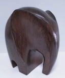 two elephant sculptures in precious wood
