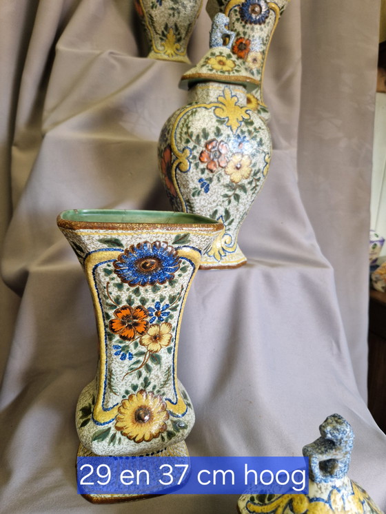 Image 1 of Old Delft potten en vazen set