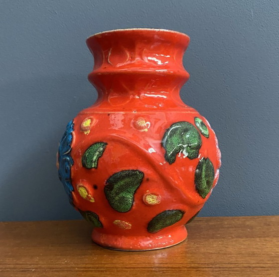 Image 1 of Vase Orange Bay modèle 86-14, années 1970