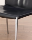 Zanotta 6x leather dining chairs Lia