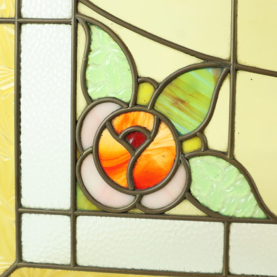 Image 1 of Art Deco Stained Glass Window