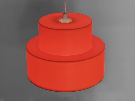 Image 1 of Hanglamp "Cylindus" van Uno en Östen Kristiansson voor Luxus. Zweden 1970S