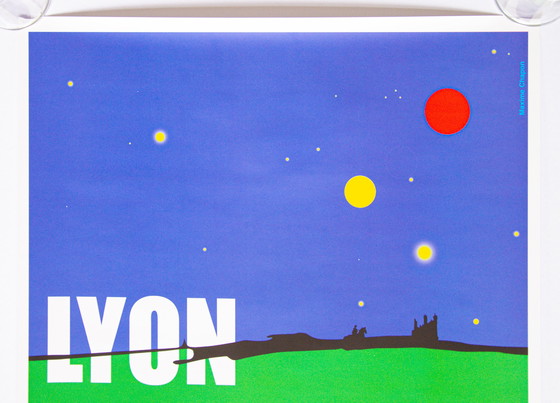 Image 1 of Originele Vintage Poster WK 98 Frankrijk Lyon / 70 x 50 cm / Met originele verpakking