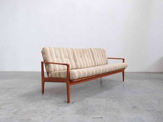 Image 1 of Vintage Teak Sofa 3-Seater MidCentury